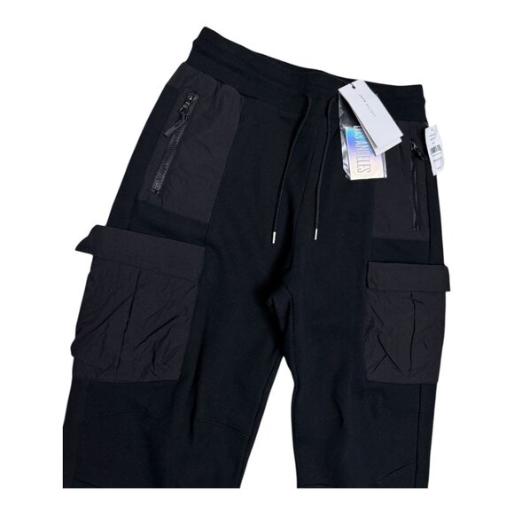 JOHN ELLIOTT SS19 Black Cargo Sweats Luxury Designer Jogger Pants Womens 2 - NWT - Picture 2 of 9